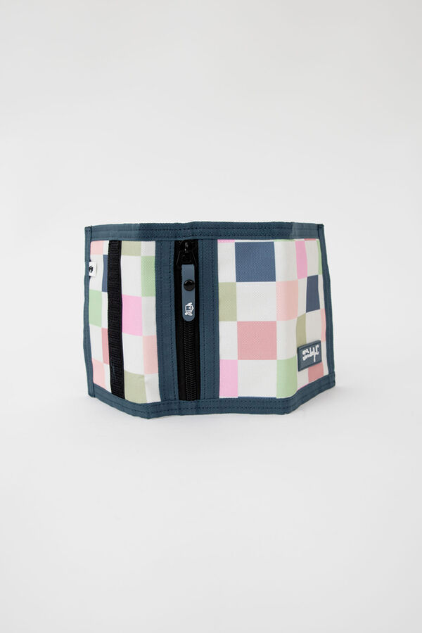 Mr. Wonderful Monedero - Estampado a cuadros estampado