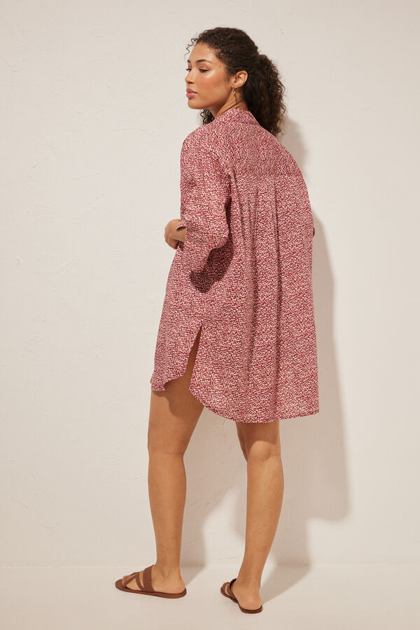 Women'secret Camisola 100% algod&oacute;n estampado granate estampado