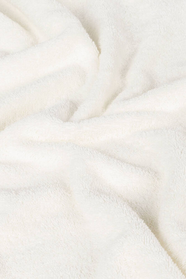 Textura Toalla lavabo pespunte decorativo algod&oacute;n 50x90cm. blanco