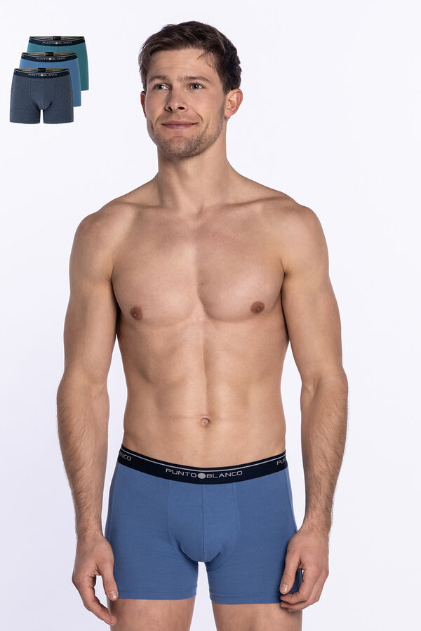 Punto Blanco Pack de 3 boxers algod&oacute;n estampado