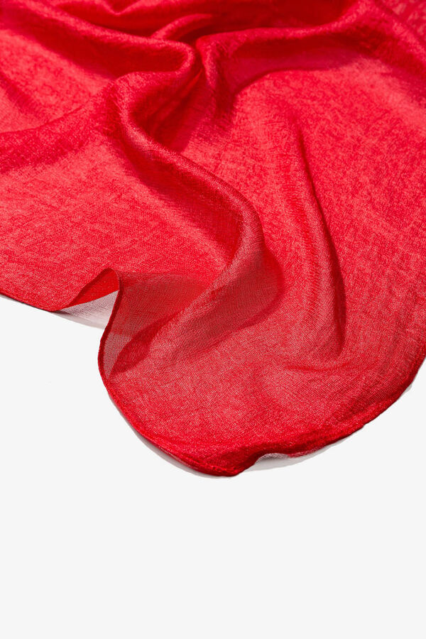 Vilanova Cachecol Retangular Met&aacute;lico vermelho