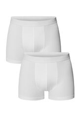 Bread & Boxers Pack de 2 boxers modais el&aacute;sticos ecol&oacute;gicos brancos branco