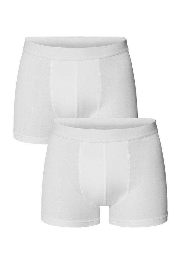Bread & Boxers Pack de 2 boxers modais el&aacute;sticos ecol&oacute;gicos brancos branco