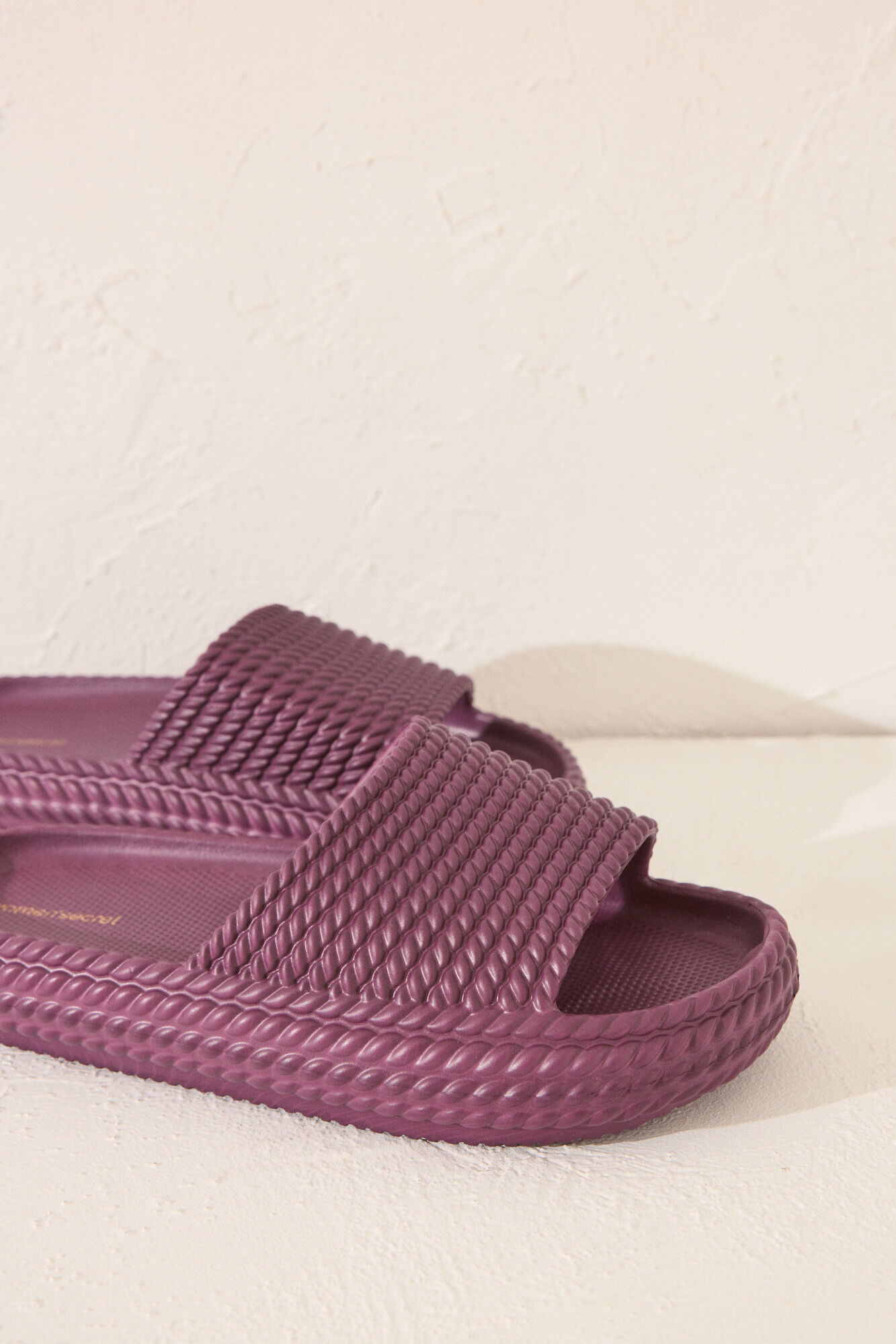 Women'secret Sand&aacute;lia flatform rosa com solado de EVA