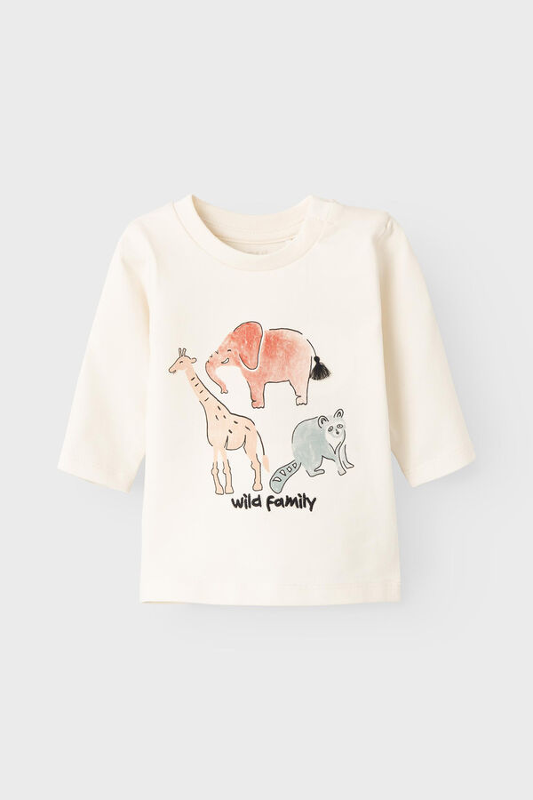 Name it T-shirt Beb&eacute; unissexo branco