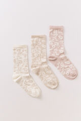 Women'secret Pacote com 3 meias longas de oncinha  estampado