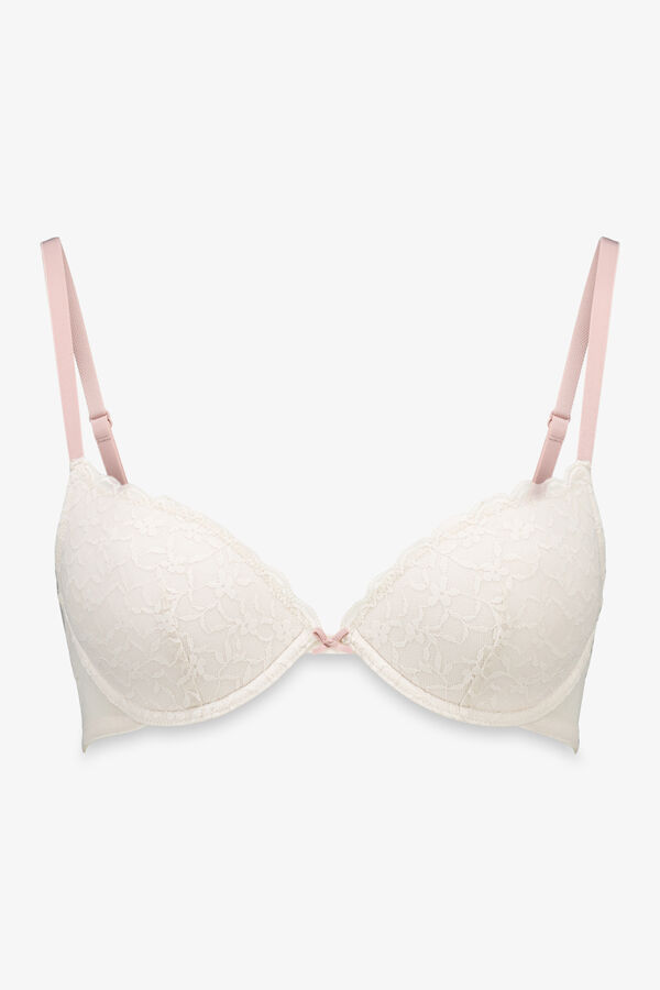 Women'secret BEAUTIFUL Soutien de renda cinza cinzento