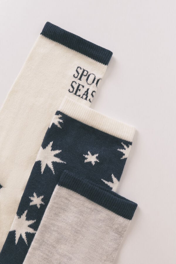 Women'secret Pack 3 calcetines largos "spooky season"  estampado