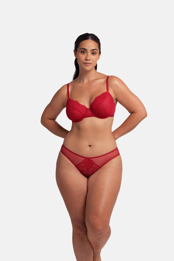 Dorina Pack 2 bragas cl&aacute;sicas rojo