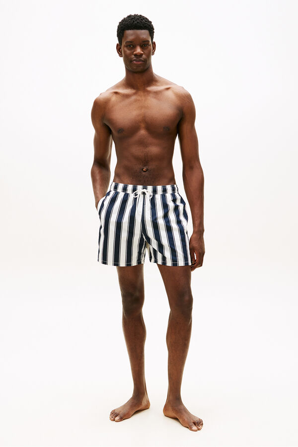 Tommy Hilfiger Ba&ntilde;ador hombre estampado rayas estampado