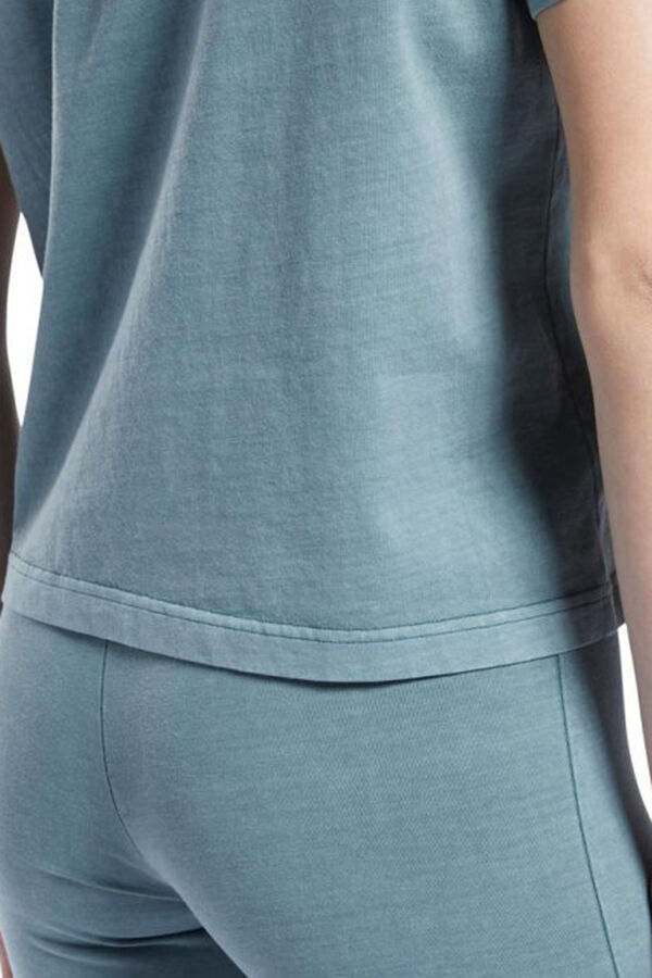 Reebok T-shirt de estilo desportivo azul