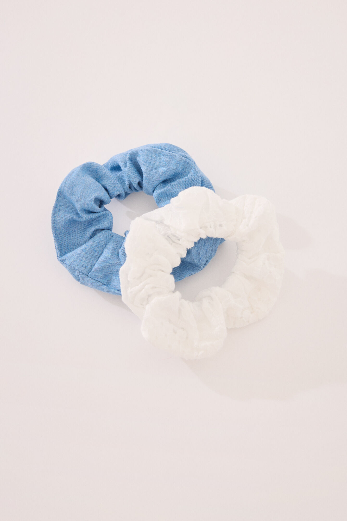 Women'secret Pack de 2 el&aacute;sticos de denim e bordado su&iacute;&ccedil;o