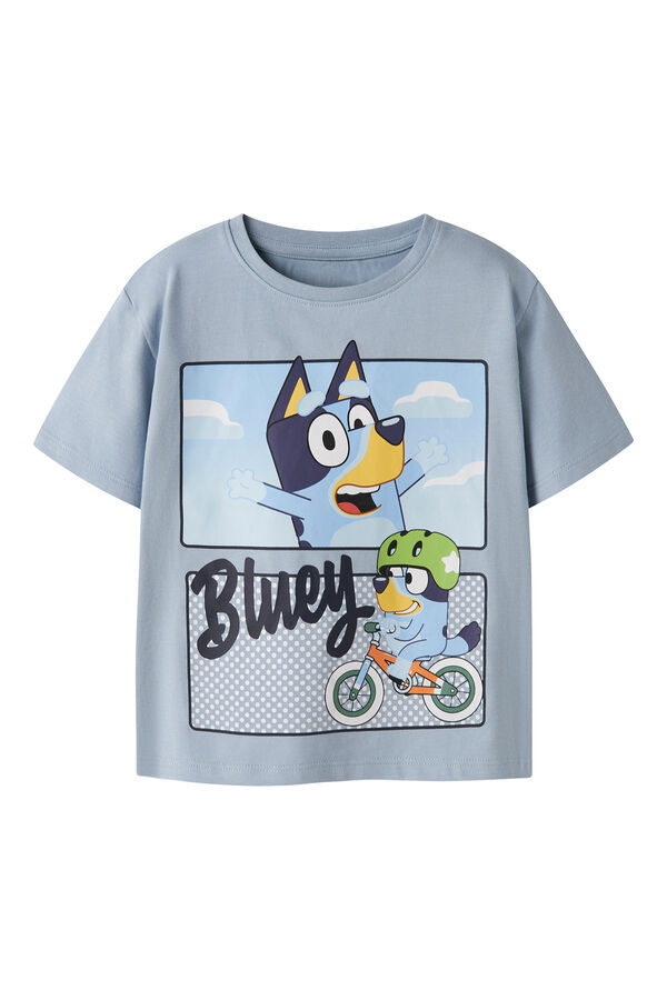 Name it T-shirt Bluey manga curta para menino azul