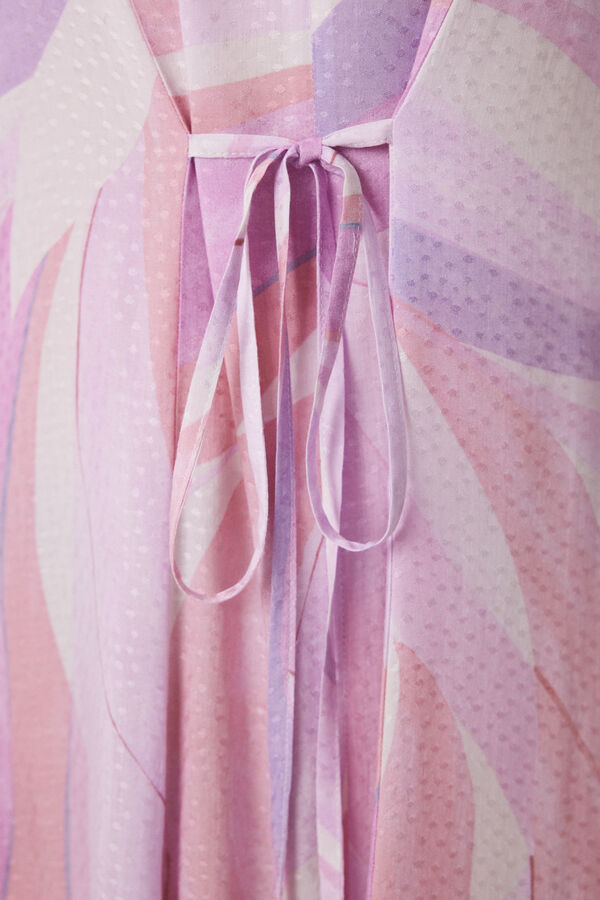 Women'secret Vestido midi viscosa print geométrico estampado