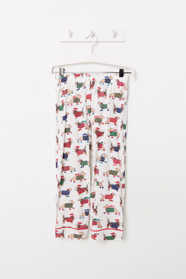 Women'secret Pijama infantil camisero perritos colores 100% algod&oacute;n estampado