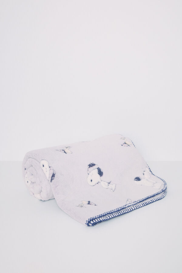 Women'secret Manta toque suave Snoopy azul