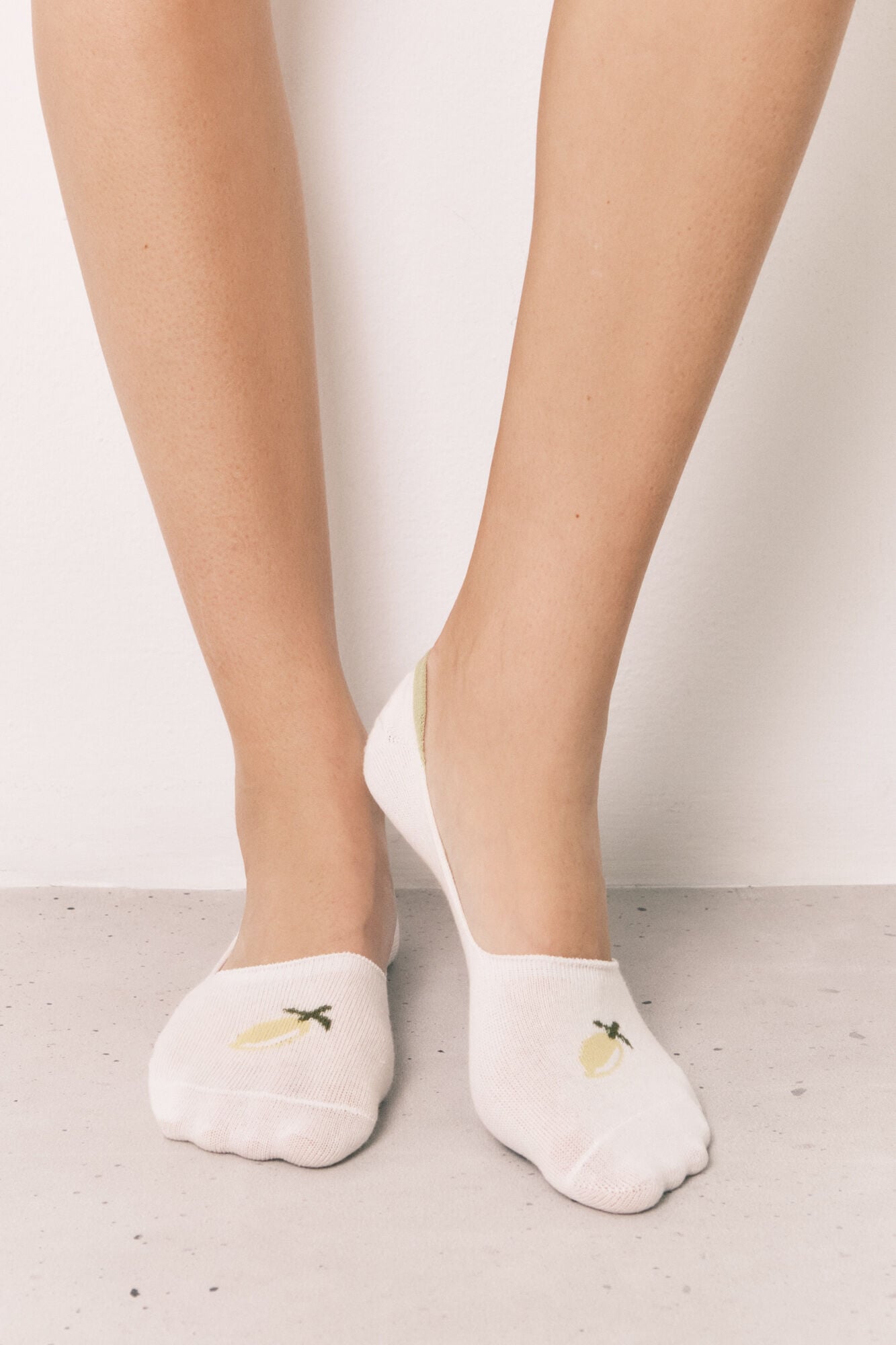 Women'secret Pack 3 meias invis&iacute;veis estampadas frutas