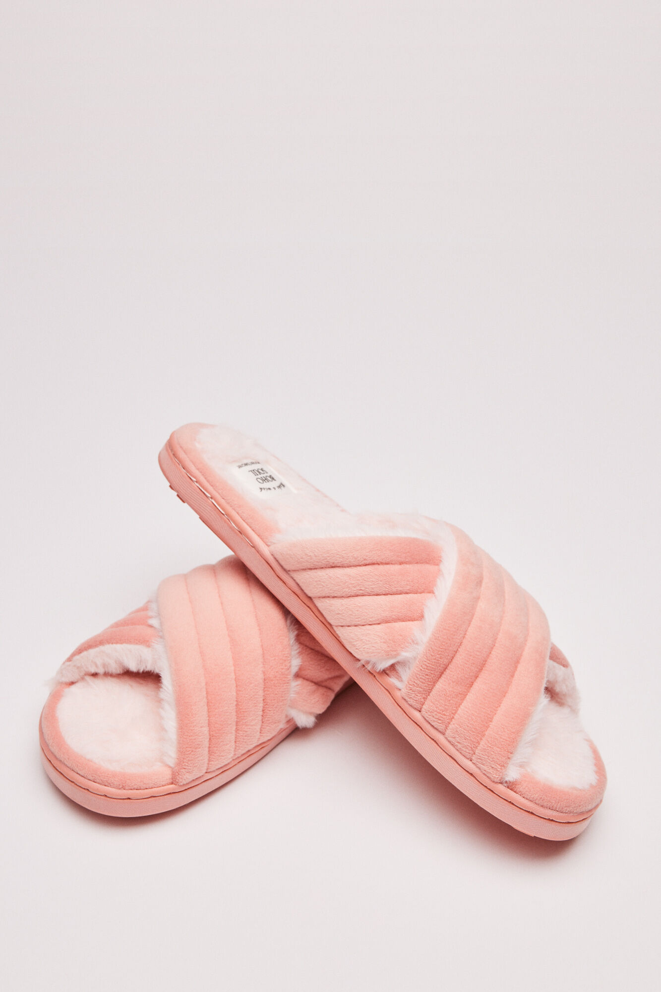 Women'secret Zapatillas casa tiras cruzadas rosa