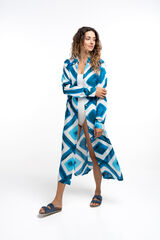 Abbacino Túnica estampado geométrico fucsia azul