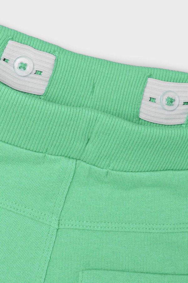 Womensecret Bermuda de niño con cintura elástica verde