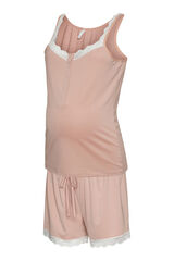 Womensecret Set pijama maternity rosa