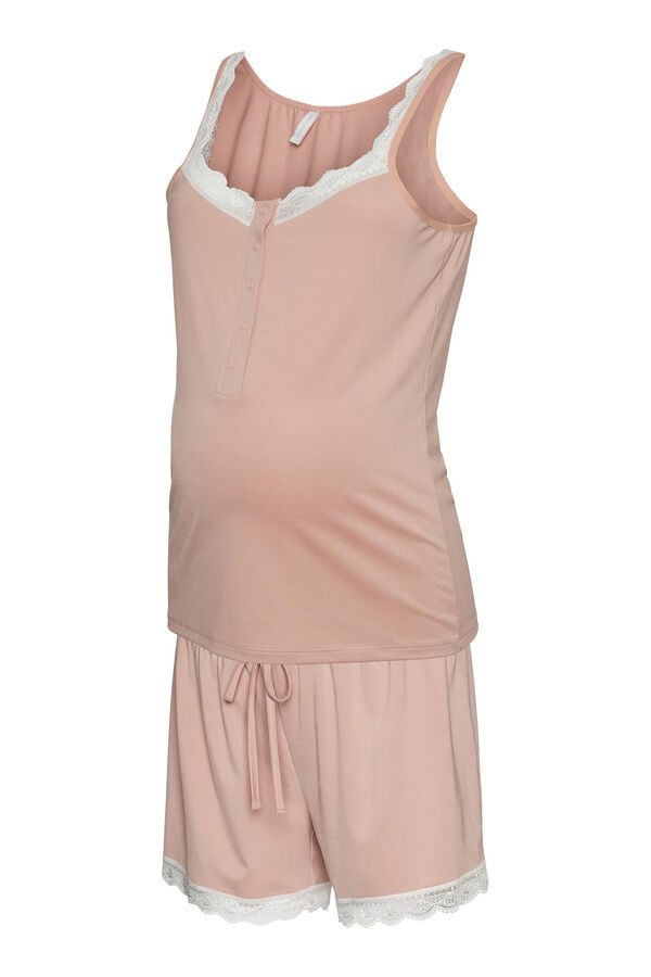 Womensecret Conjunto pijama maternity rosa