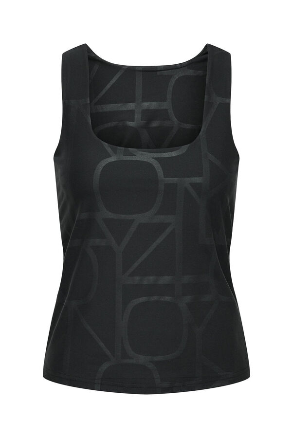 Only Play Camiseta t&eacute;cnica de tirantes reversible negro