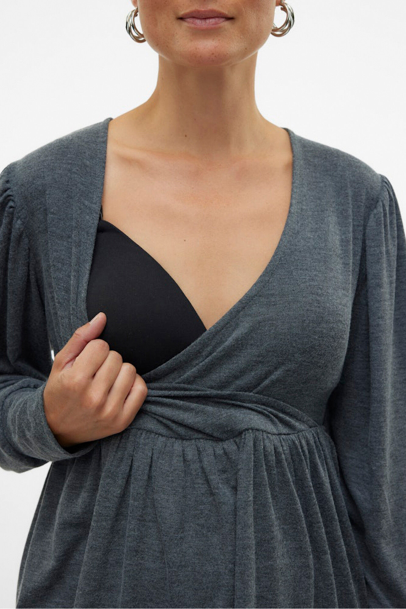 Mamalicious Top de manga larga maternity y lactancia 