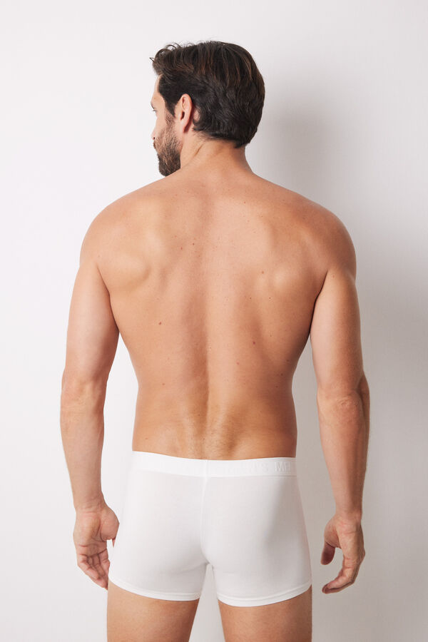 Women'secret Pack de 2 cuecas boxer de algod&atilde;o preto e branco preto