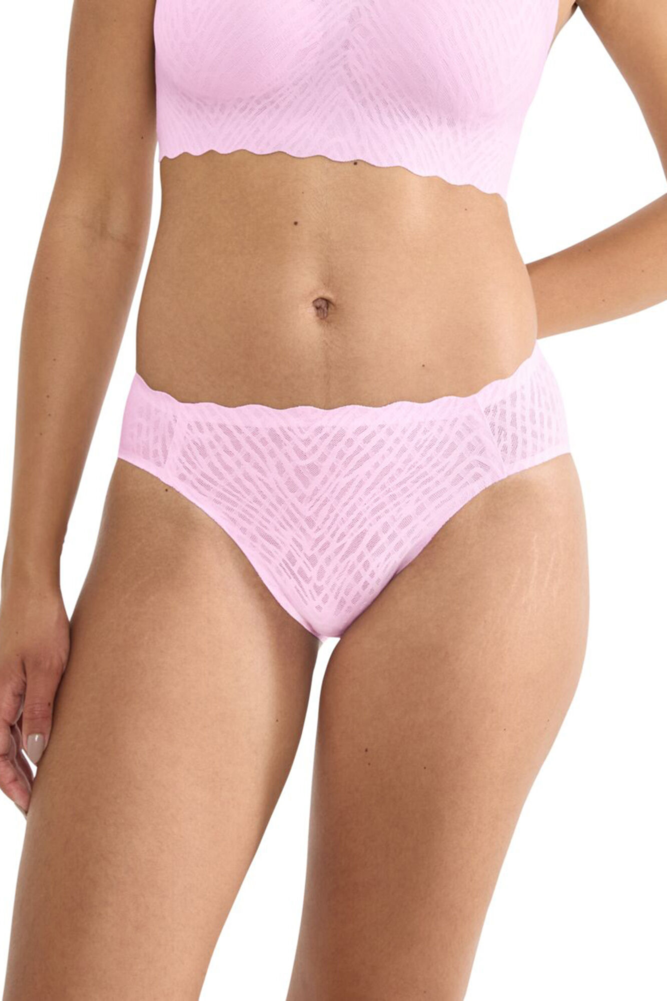 Sloggi Cueca cintura alta renda invis&iacute;vel