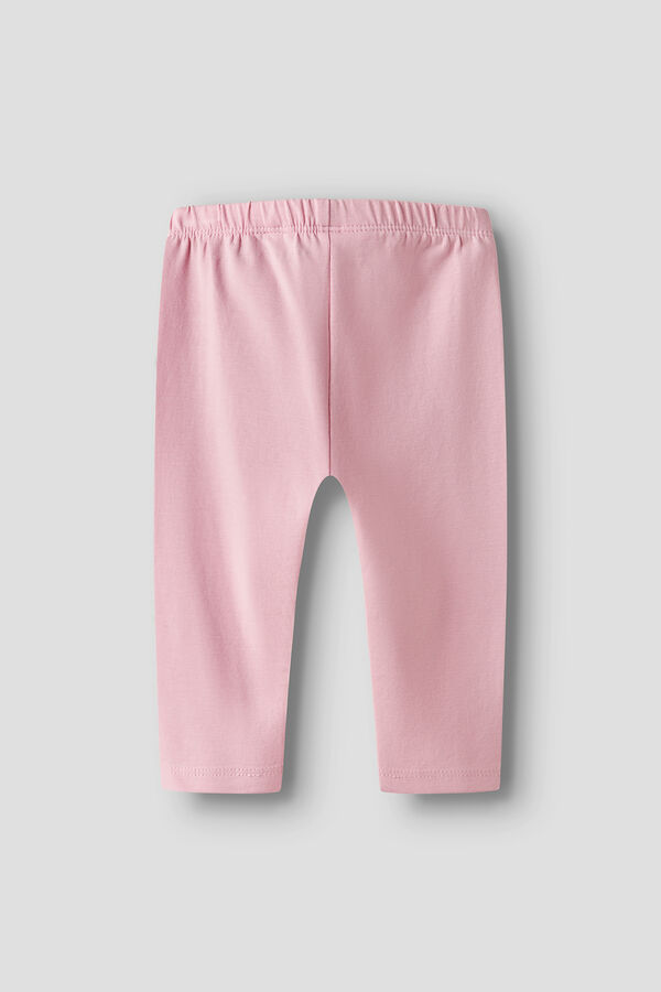 Name it Leggings de algod&atilde;o org&acirc;nico liso rosa