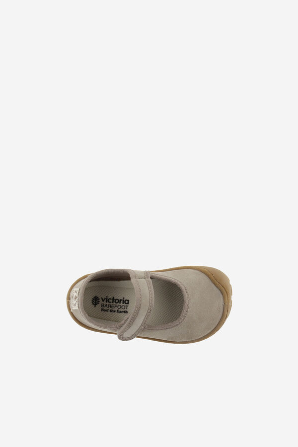 Victoria Bailarinas de ni&ntilde;a serraje beige