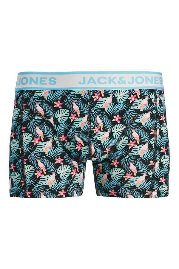 Jack & Jones Pack 3 B&oacute;xer combinado extampado negro
