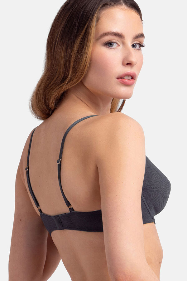 Dorina Sutiã com enchimento sem com aro cinzento