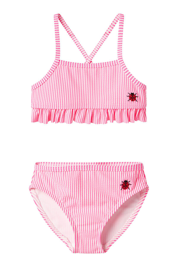 Name it Biqu&iacute;ni de menina com detalhe  rosa