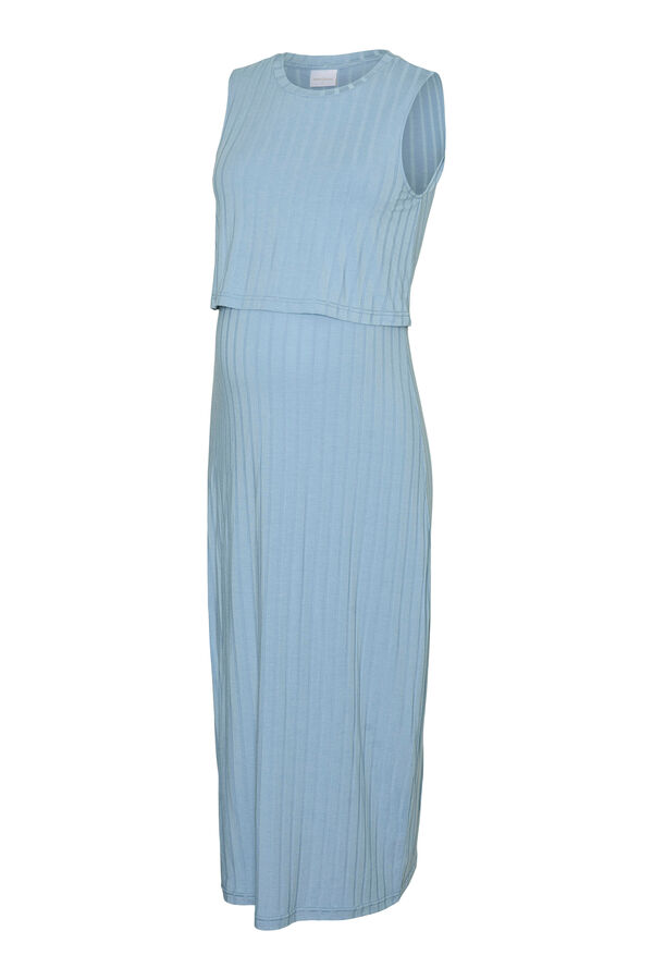 Mamalicious Vestido midi maternity azul