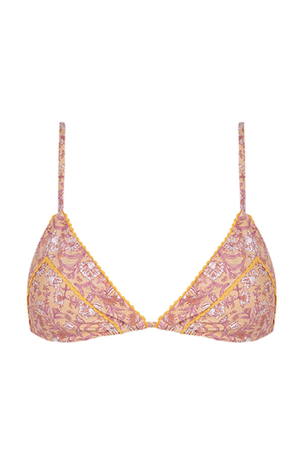 Women'secret Top bikini tri&aacute;ngulo estampado flores estampado