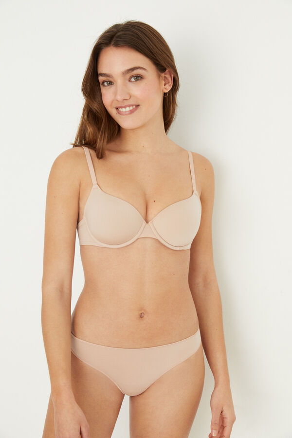 Women'secret Tanga invis&iacute;vel microfibra cru