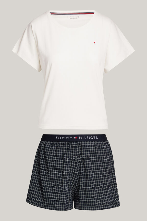 Tommy Hilfiger Conjunto de calções e t-shirt de pijama estampado