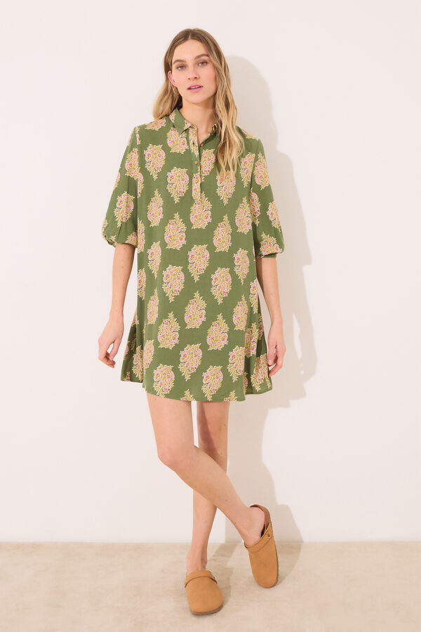 Women'secret Camisola de viscose com estampado integral estampado