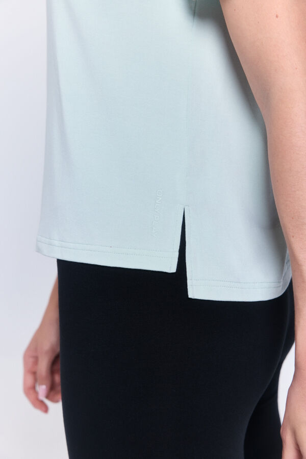 Only Play T-shirt manga curta cinzento
