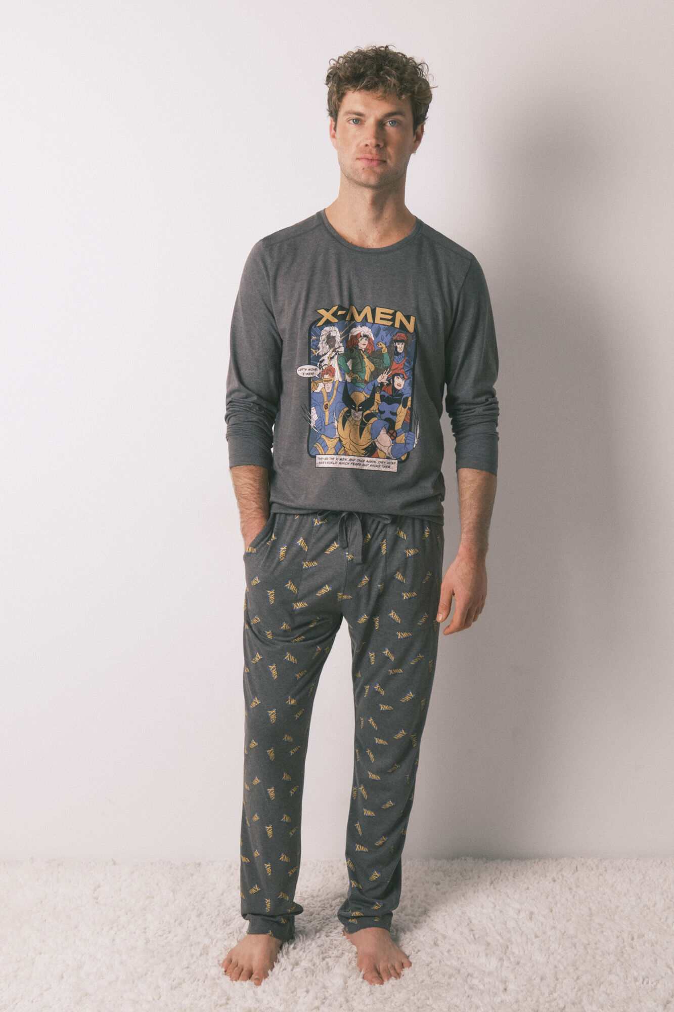 Women'secret Pijama comprido masculino algod&atilde;o X Men