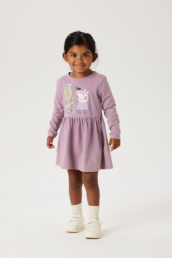 Name it Vestido Peppa Pig morado/lila