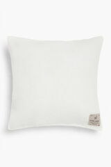 Calma House Funda de coj&iacute;n Lino Blanco 45x45 cm. blanco
