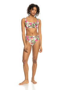 Roxy Top de biquíni com copa D para mulher - Printed Beach Classics 