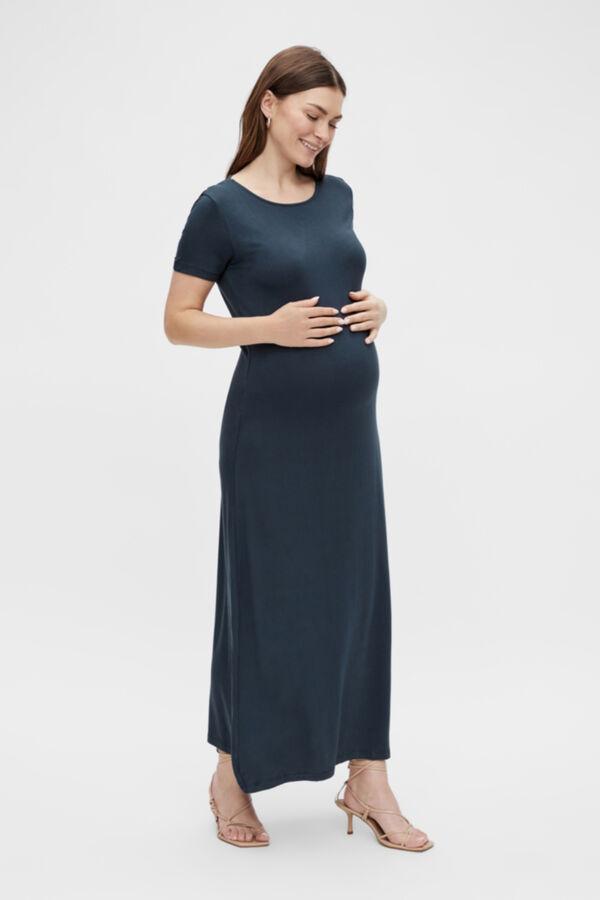 Womensecret Vestido maxi maternity azul