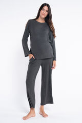 Ohma! Pack home con tejido soft y botones gris