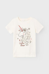 Name it T-shirt menina manga curta branco