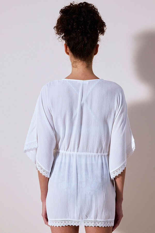 Penti Vestido quimono branco branco