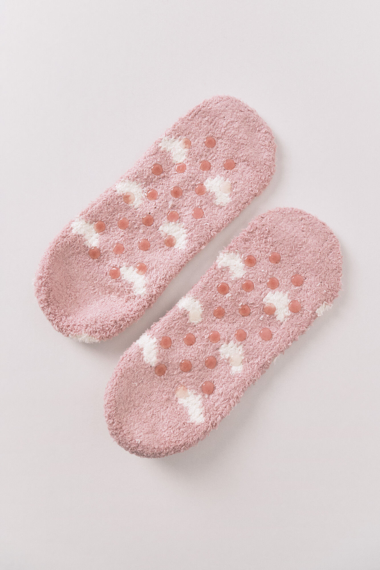 Women'secret Meias slip- on de cora&ccedil;&atilde;o rosa